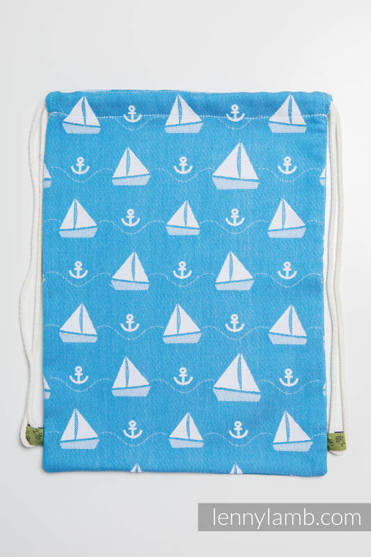 Sackpack made of wrap fabric (100% cotton) - HOLIDAY CRUISE - standard size 32cmx43cm #babywearing