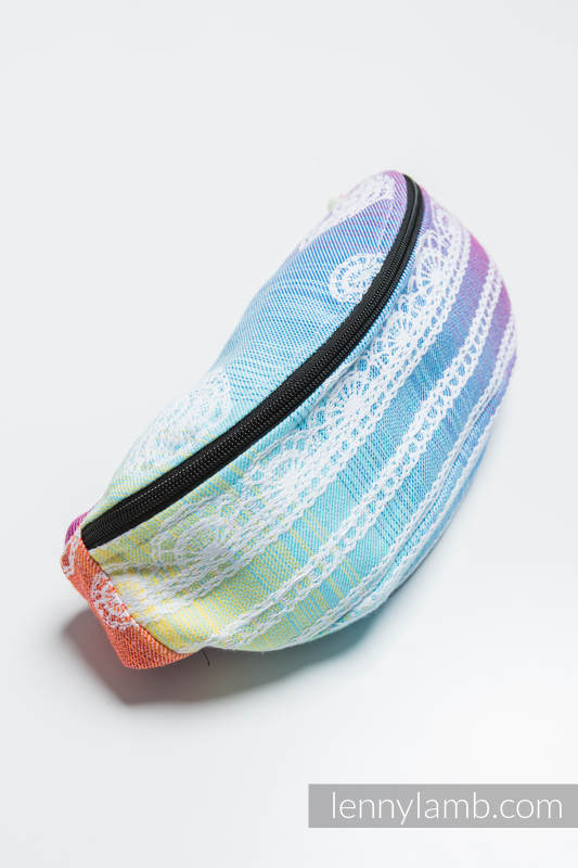 Riñonera hecha de tejido de fular (100% algodón) - RAINBOW LACE  #babywearing