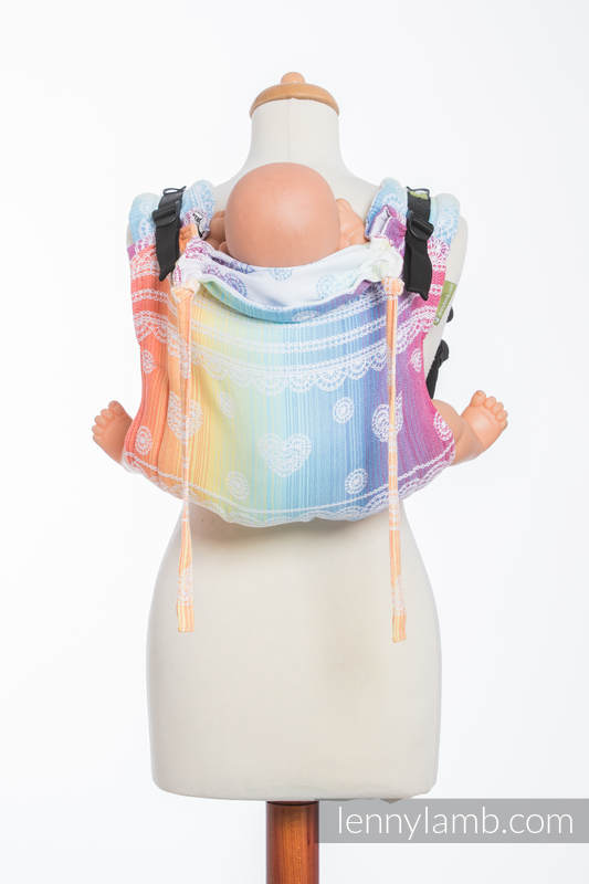 Lenny Buckle Onbuhimo Tragehilfe, Größe Standard, Jacquardwebung (100% Baumwolle) - RAINBOW LACE #babywearing