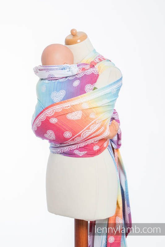 WRAP-TAI portabebé Toddler con capucha/ jacquard sarga/100% algodón/ RAINBOW LACE  #babywearing