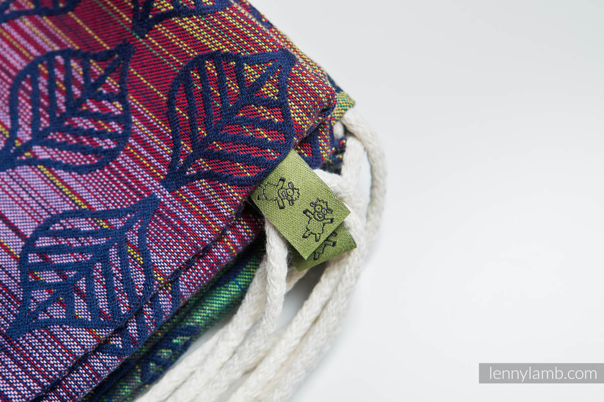 Sackpack made of wrap fabric (100% cotton) - DAHLIA PETALS - standard size 32cmx43cm #babywearing