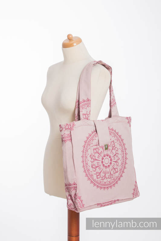 Shoulder bag made of wrap fabric (100% cotton) - SANDY SHELLS - standard size 37cmx37cm #babywearing