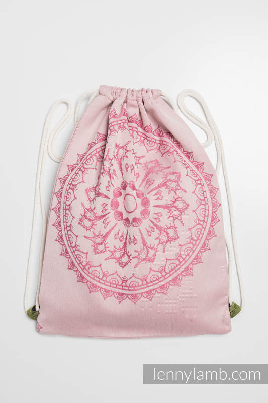Sackpack made of wrap fabric (100% cotton) - SANDY SHELLS - standard size 32cmx43cm #babywearing