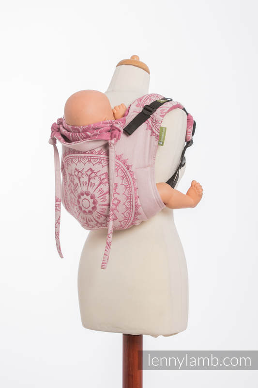 Nosidło Klamrowe ONBUHIMO z tkaniny żakardowej (100% bawełna), rozmiar Standard - PIASKOWE MUSZELKI #babywearing