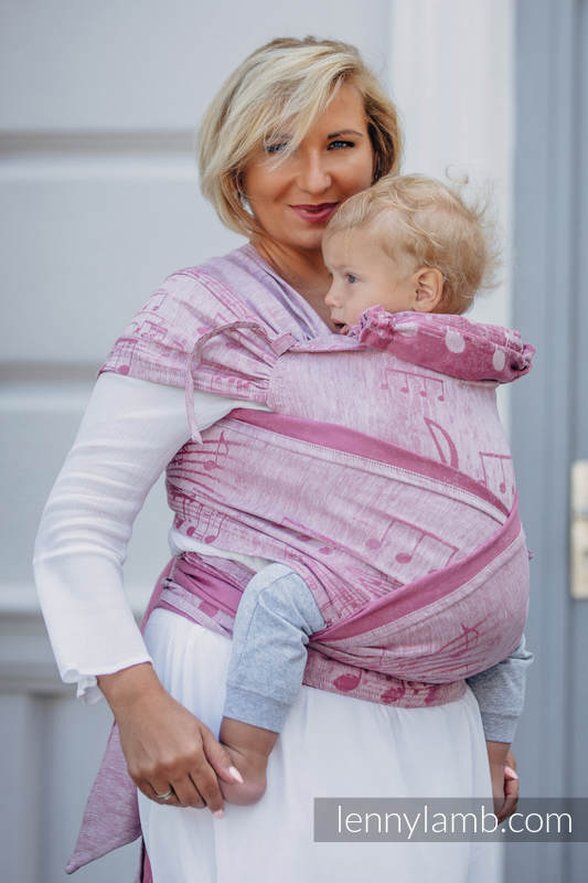 WRAP-TAI carrier Toddler with hood/ jacquard twill / 60% cotton 40% linen / ENCHANTED SYMPHONY #babywearing