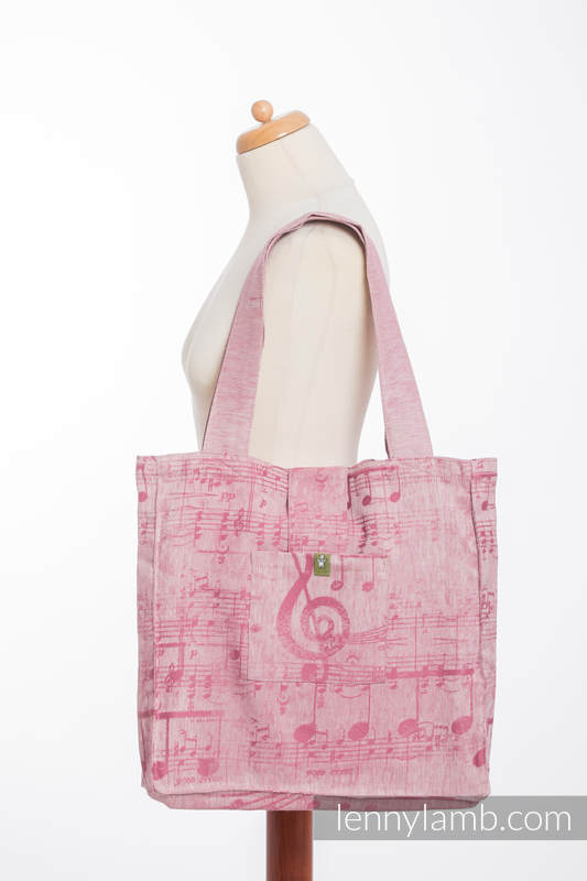 Shoulder bag made of wrap fabric (60% cotton, 40% linen) - ENCHANTED SYMPHONY - standard size 37cmx37cm #babywearing