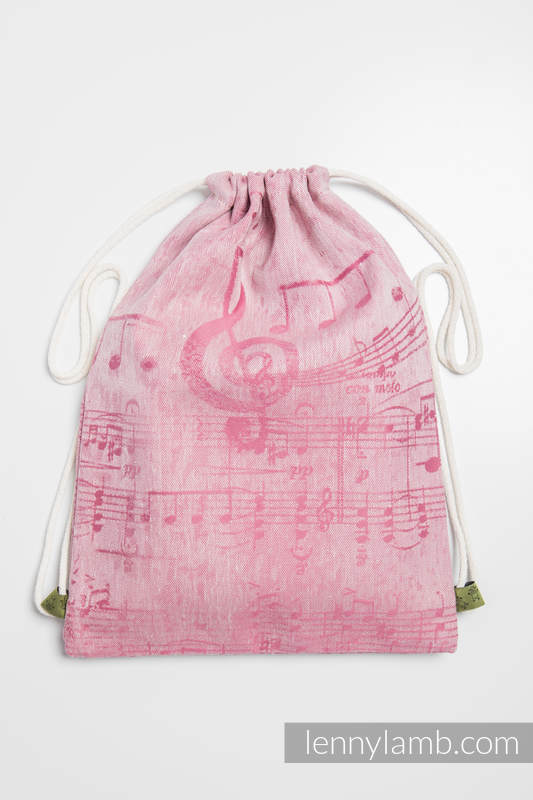 Sackpack made of wrap fabric (60% cotton 40% linen) - ENCHANTED SYMPHONY - standard size 32cmx43cm #babywearing