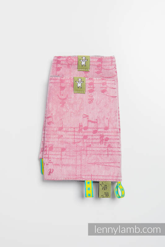 Drool Pads & Reach Straps Set, (Outer fabric - 60% cotton, 40% linen; Lining - 100% polyester) - ENCHANTED SYMPHONY #babywearing