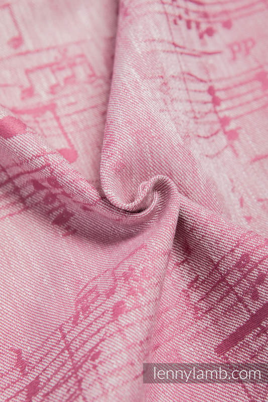 Baby Wrap, Jacquard Weave (60% cotton, 40% linen) - ENCHANTED SYMPHONY - size M #babywearing