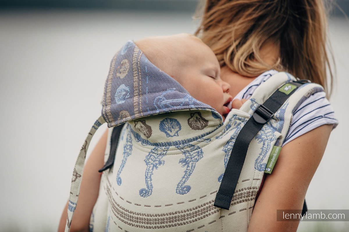 Lenny Buckle Onbuhimo baby carrier, standard size, jacquard weave (100% cotton) - BALTICA 2.0 #babywearing