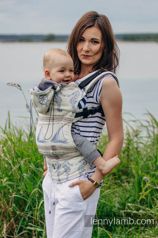 Nosidełko Ergonomiczne z tkaniny żakardowej 100% bawełna , Baby Size, BALTICA 2.0 - Druga Generacja (drugi gatunek) #babywearing