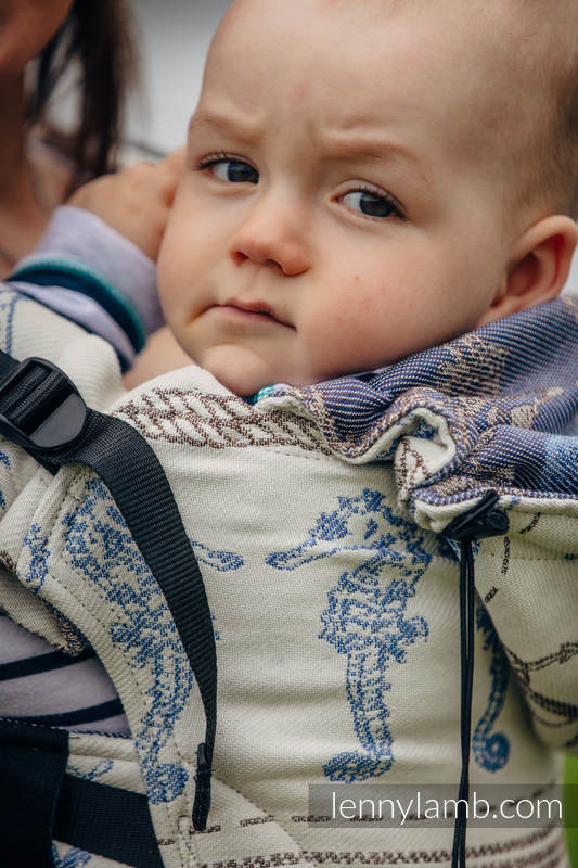 Nosidełko Ergonomiczne z tkaniny żakardowej 100% bawełna , Baby Size, BALTICA 2.0 - Druga Generacja #babywearing