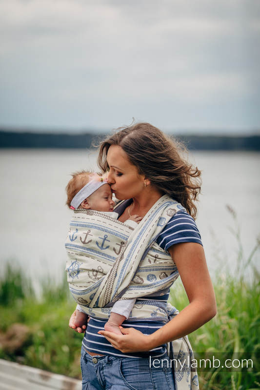 Żakardowa chusta do noszenia dzieci, bawełna - BALTICA 2.0, rozmiar S #babywearing