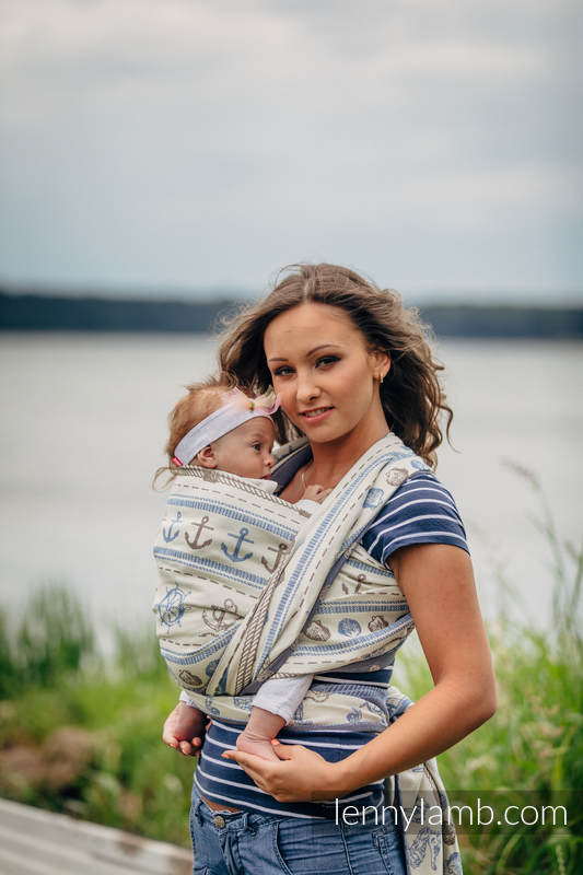 Żakardowa chusta do noszenia dzieci, bawełna - BALTICA 2.0, rozmiar XS #babywearing