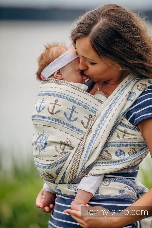 Żakardowa chusta do noszenia dzieci, bawełna - BALTICA 2.0, rozmiar M (drugi gatunek) #babywearing