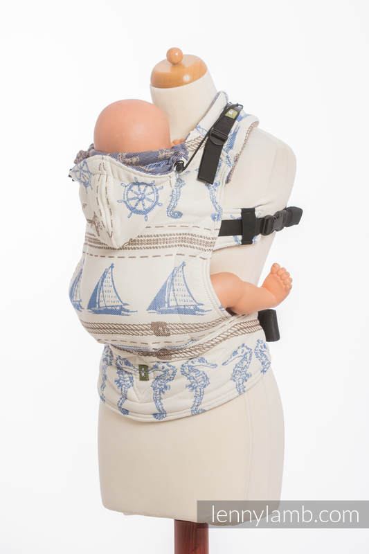 Mochila ergonómica, talla bebé, jacquard 100% algodón - BALTICA 2.0 - Segunda generación (grado B) #babywearing