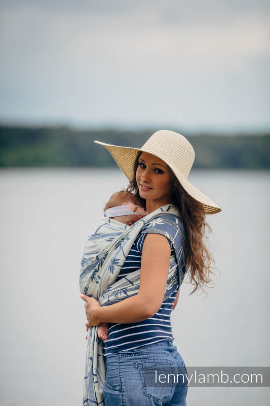 Żakardowa chusta do noszenia dzieci, bawełna - RAJSKA WYSPA - rozmiar M #babywearing