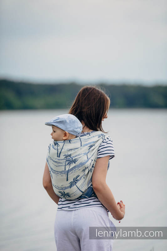 Żakardowa chusta do noszenia dzieci, bawełna - RAJSKA WYSPA - rozmiar XL #babywearing