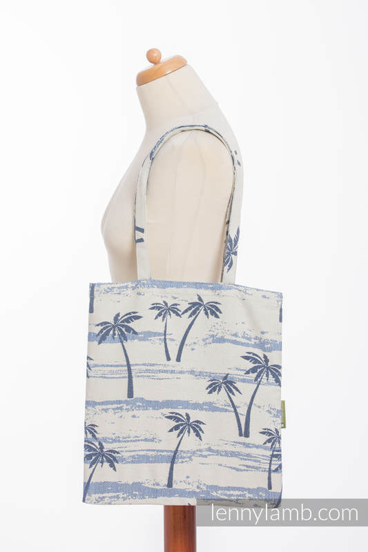 Einkaufstasche, hergestellt aus gewebtem Stoff (100% Baumwolle) - PARADISE ISLAND  #babywearing