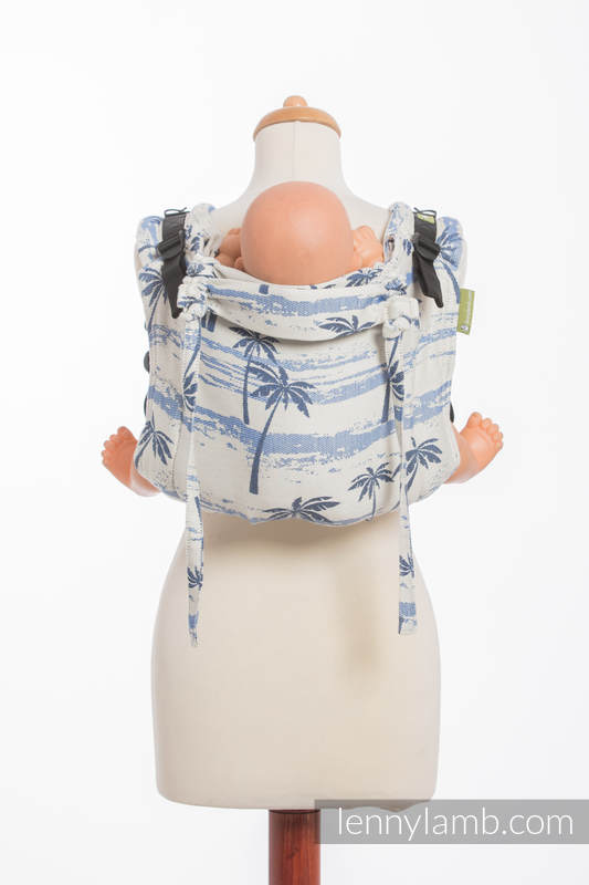 Lenny Buckle Onbuhimo baby carrier, standard size, jacquard weave (100% cotton) - PARADISE ISLAND   #babywearing