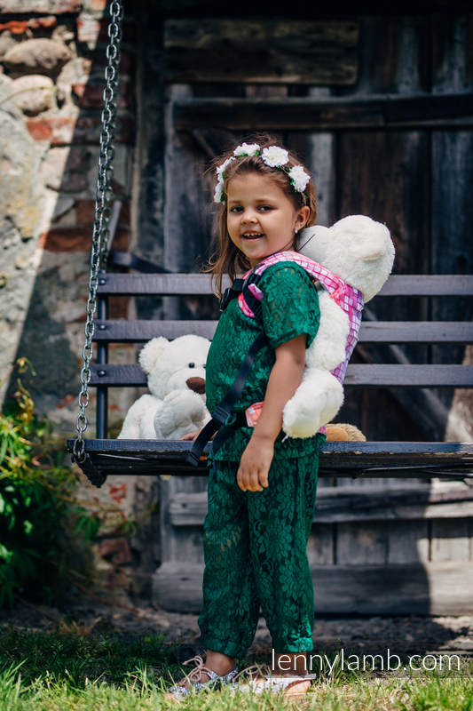 Doll Carrier made of woven fabric, 100% cotton - MOSAIC - RAINBOW (grade B) #babywearing