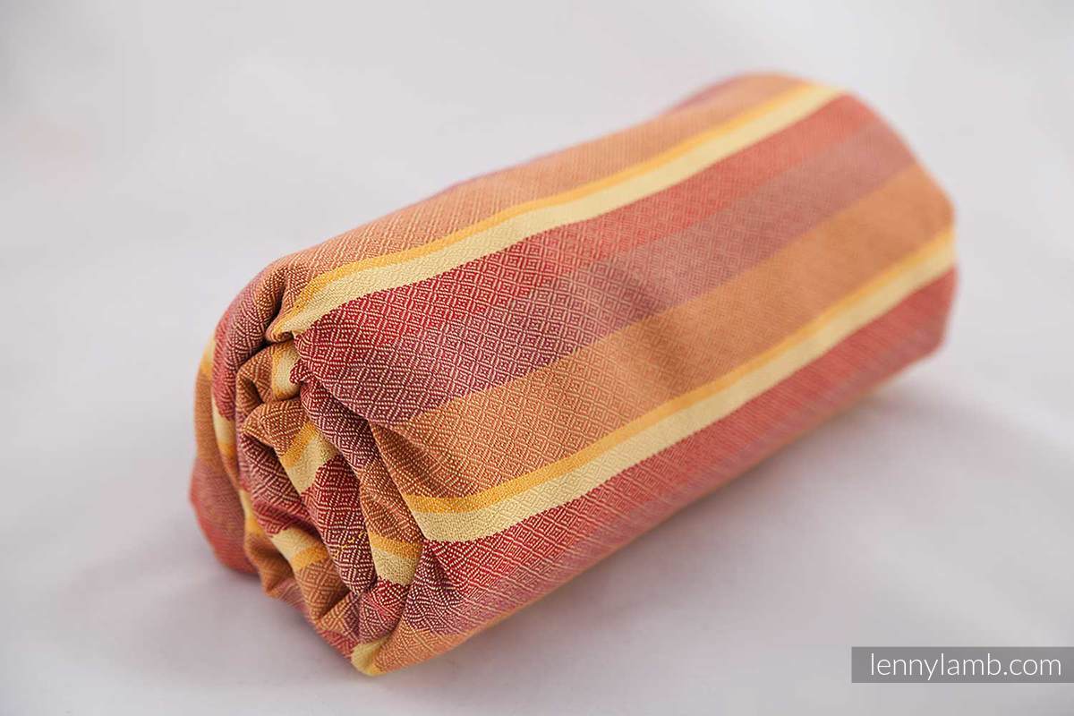 Chusta do noszenia dzieci, tkana splotem diamentowym, bawełna - Tybet -  rozmiar M #babywearing