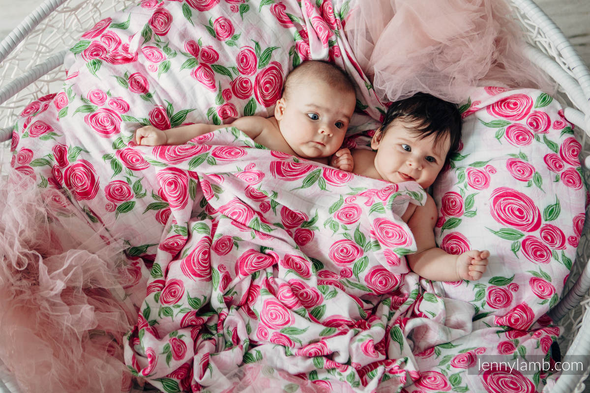 Swaddle Blanket - ROSE BLOSSOM (grade B) #babywearing