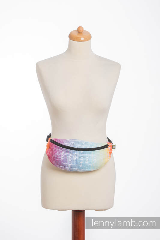 Marsupio portaoggetti Waist Bag in tessuto di fascia (100% cotone) - SYMPHONY RAINBOW LIGHT #babywearing