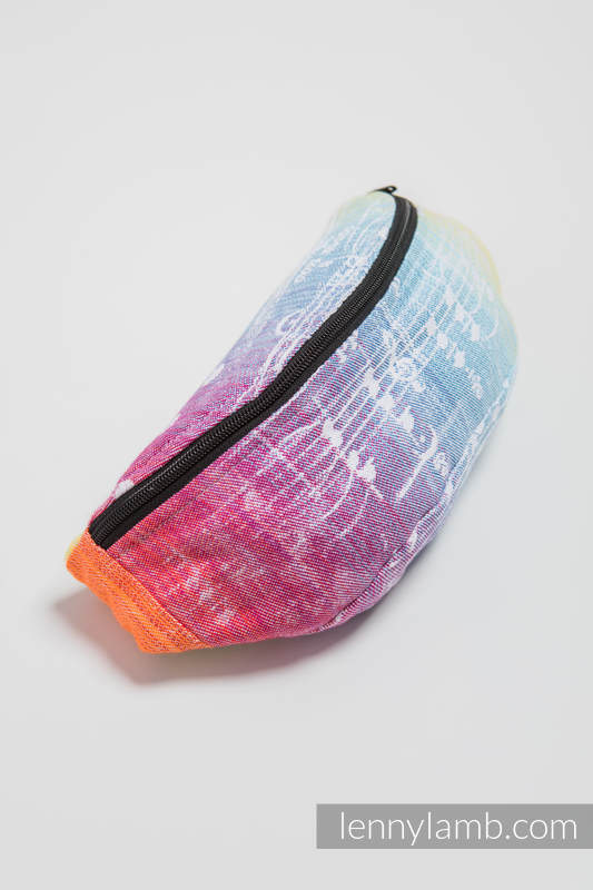Waist Bag made of woven fabric, (100% cotton) - SYMPHONY RAINBOW LIGHT  #babywearing