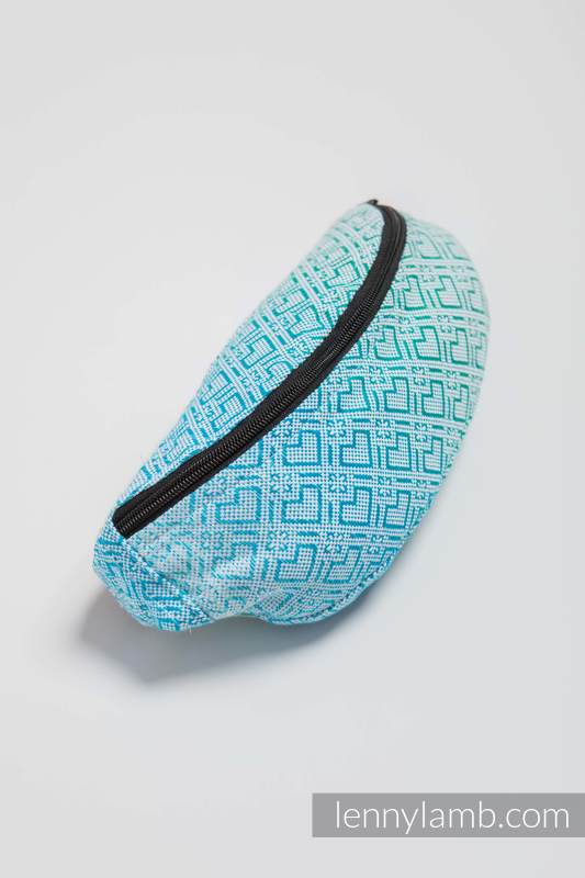 Waist Bag made of woven fabric, (100% cotton) - BIG LOVE - ICE MINT  #babywearing