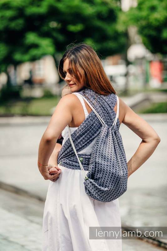 Sackpack made of wrap fabric (100% cotton) - LITTLE LOVE HARMONY  - standard size 32 cm x 43 cm #babywearing