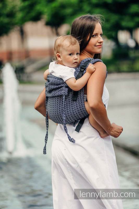 Lenny Buckle Onbuhimo baby carrier, standard size, jacquard weave (100% cotton) - LITTLE LOVE HARMONY #babywearing