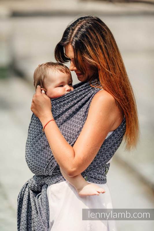 Baby Wrap, Jacquard Weave (100% cotton) - LITTLE LOVE - HARMONY - size M (grade B) #babywearing