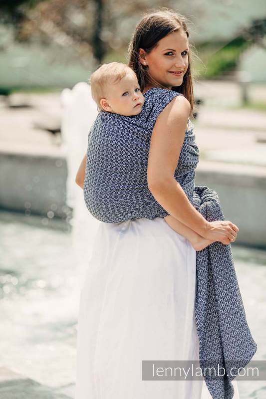 Żakardowa chusta do noszenia dzieci, bawełna - LITTLE LOVE - HARMONIA - rozmiar XL #babywearing