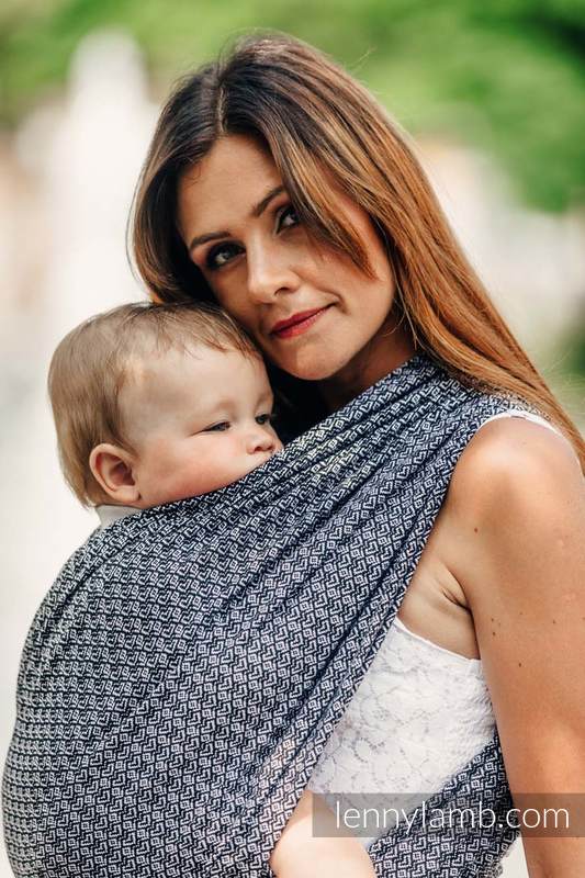 Tragetuch, Jacquardwebung (100% Baumwolle) - LITTLE LOVE HARMONY - Größe XS #babywearing