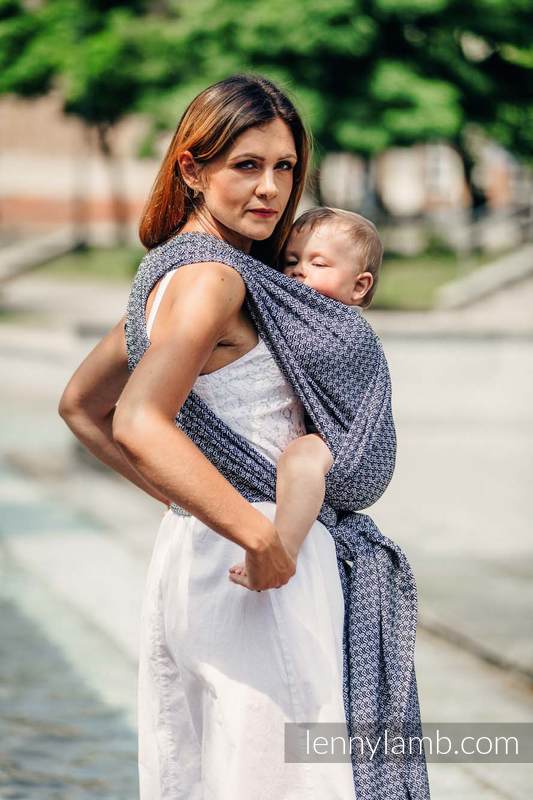 Baby Wrap, Jacquard Weave (100% cotton) - LITTLE LOVE - HARMONY - size S #babywearing
