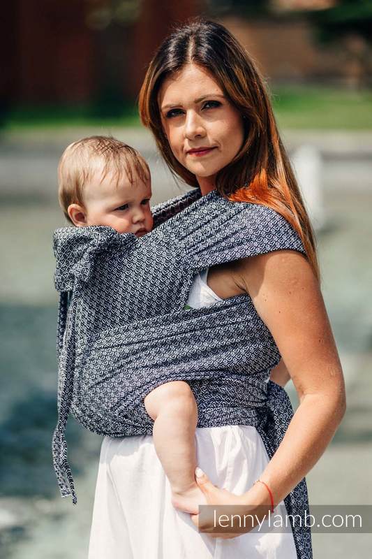 WRAP-TAI carrier Mini with hood/ jacquard twill / 100% cotton / LITTLE LOVE - HARMONY #babywearing