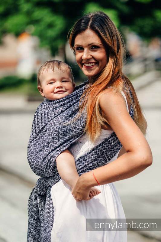 Baby Wrap, Jacquard Weave (100% cotton) - LITTLE LOVE - HARMONY - size XS #babywearing