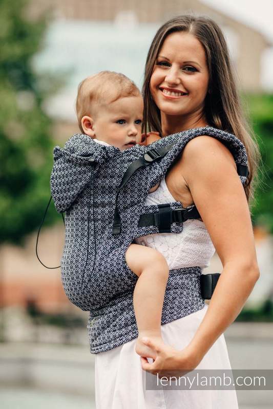 Ergonomic Carrier, Toddler Size, jacquard weave 100% cotton - LITTLE LOVE - HARMONY, Second Generation #babywearing