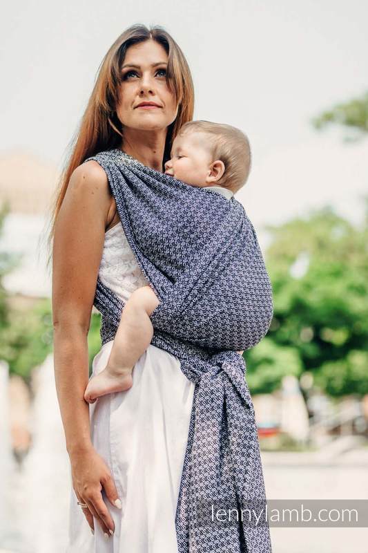 Baby Wrap, Jacquard Weave (100% cotton) - LITTLE LOVE - HARMONY - size M (grade B) #babywearing