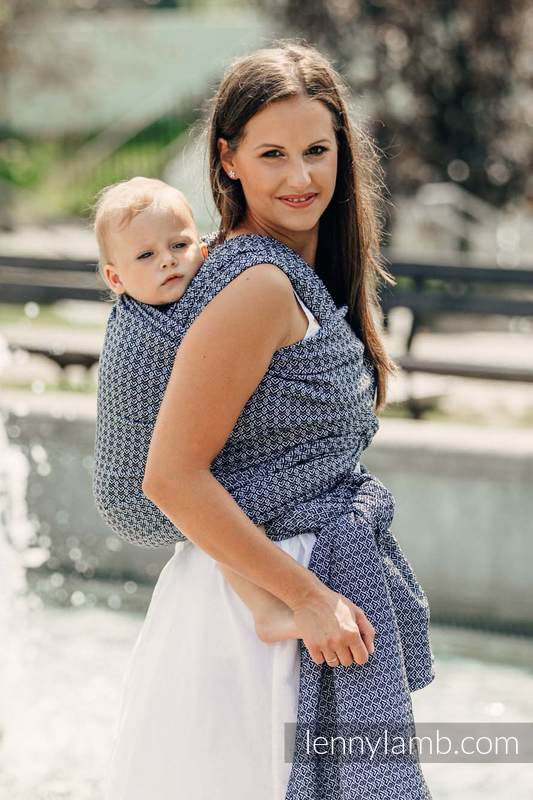 Żakardowa chusta do noszenia dzieci, bawełna - LITTLE LOVE - HARMONIA - rozmiar S #babywearing