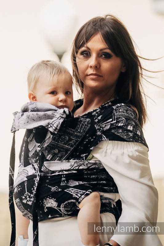 WRAP-TAI carrier Toddler with hood/ jacquard twill / 100% cotton / CITY OF LOVE AT NIGHT  #babywearing