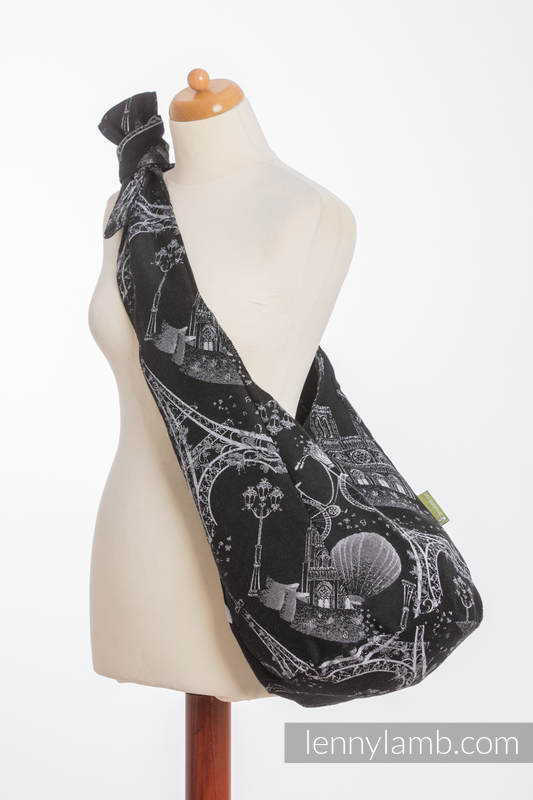 Hobo Bag made of woven fabric, 100% cotton - CITY OF LOVE AT NIGHT  #babywearing