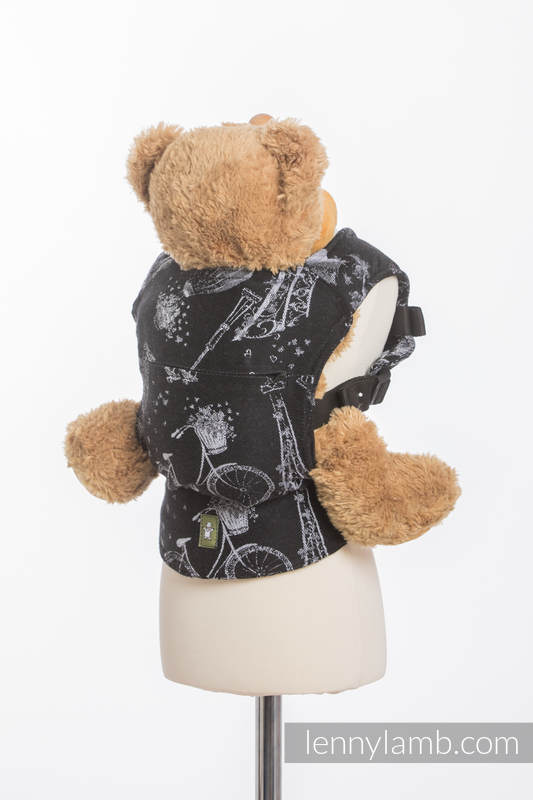 Doll Carrier made of woven fabric, 100% cotton - CITY OF LOVE AT NIGHT  #babywearing