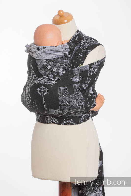 WRAP-TAI carrier Toddler with hood/ jacquard twill / 100% cotton / CITY OF LOVE AT NIGHT  #babywearing