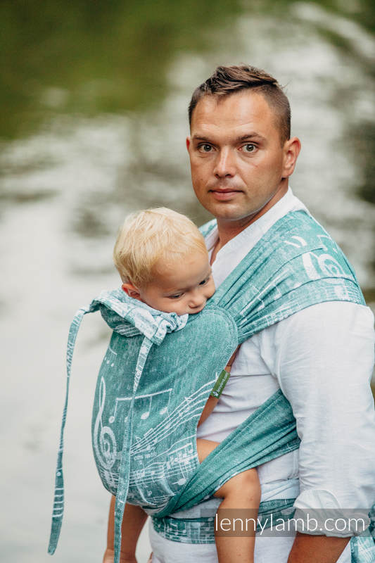 WRAP-TAI carrier Toddler with hood/ jacquard twill / 60% cotton 28% linen 12% tussah silk / FOREST SYMPHONY #babywearing