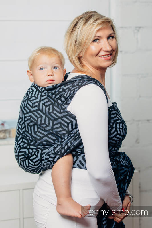 Chusta do noszenia dzieci - KYANIT, splot żakardowy (100% bawełna) - rozmiar S (drugi gatunek) #babywearing