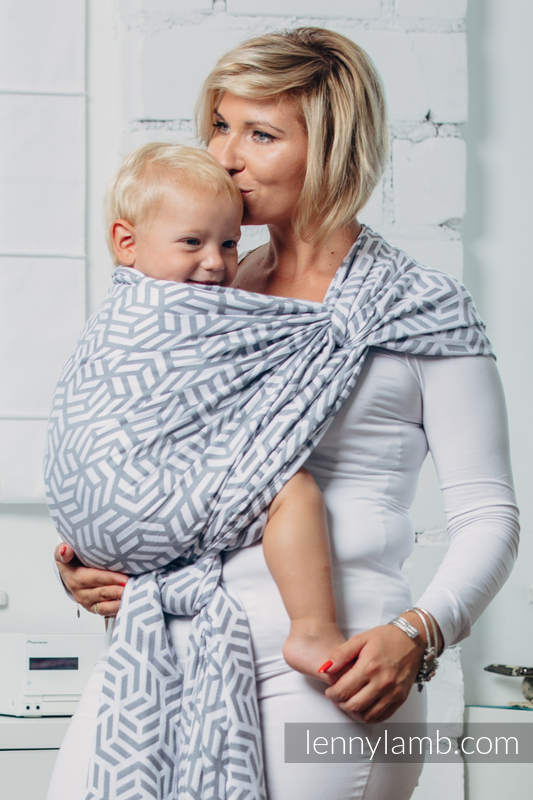 Fular Línea Básica - PEARL, tejido Jacquard, 100% algodón, talla XL #babywearing