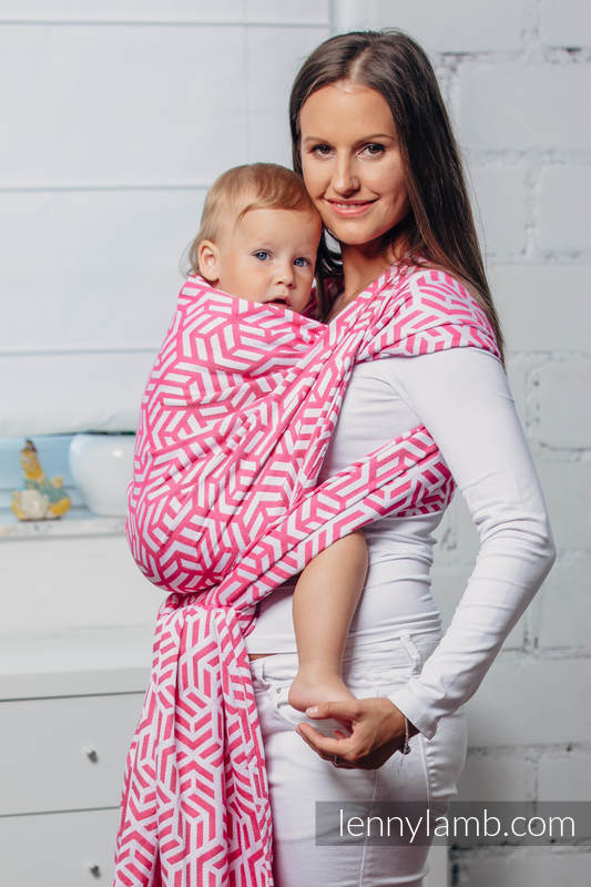 Écharpe de la gamme de base - TOURMALIN, jacquard, 100 % coton, taille M #babywearing