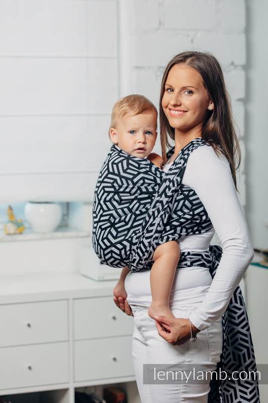 Chusta do noszenia dzieci - HEMATYT, splot żakardowy (100% bawełna) - rozmiar XS #babywearing